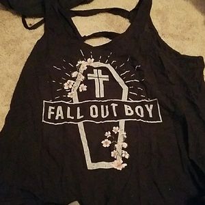 Fall Out Boy open back tank top